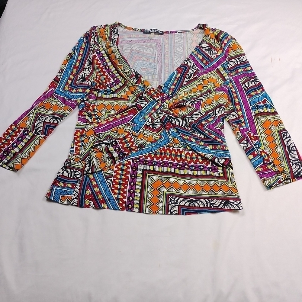 Cable & Gauge petite women's medium 3/4 sleeved top